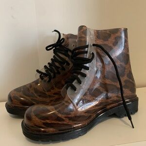 Leopard Rain Boots